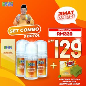 Gel EarthHerbs - Combo Set (3 Botol FREE Knee Patch)