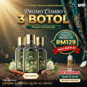 Minyak Aromaterapi Al-Kajibut - 3 Botol Free Quds Al Hindi