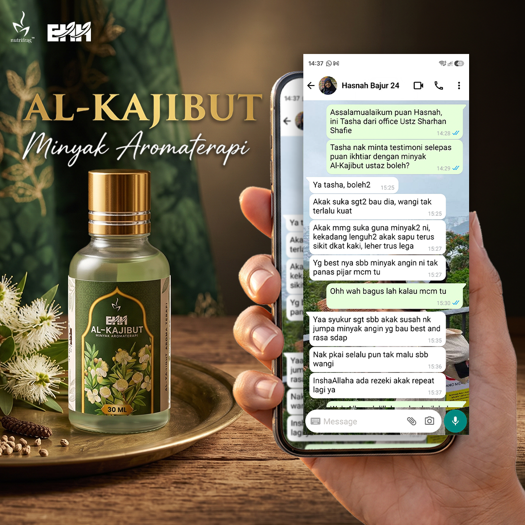 Maklum balas pelanggan yang berkongsi pengalaman penggunaan Al-Kajibut pada perut
