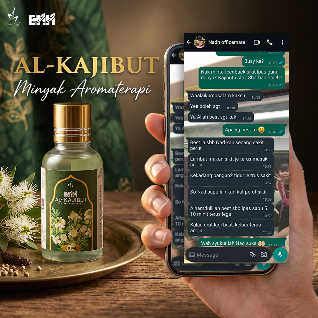 Maklum balas pelanggan tentang aroma Al-Kajibut dan keselesaan pada kaki dan leher